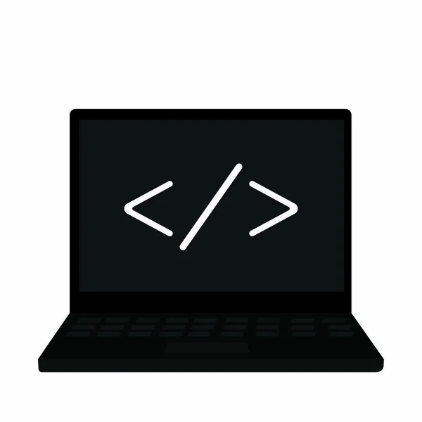 Imagen del código del programa — Vector de stock