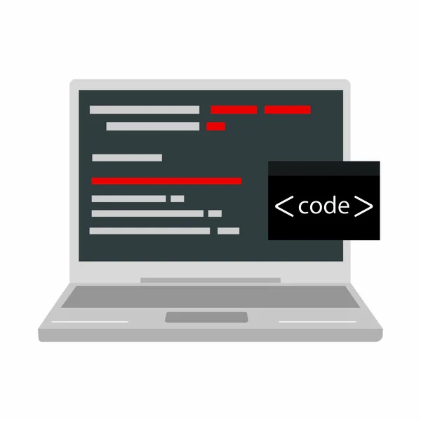 Образ кода программы — стоковый вектор