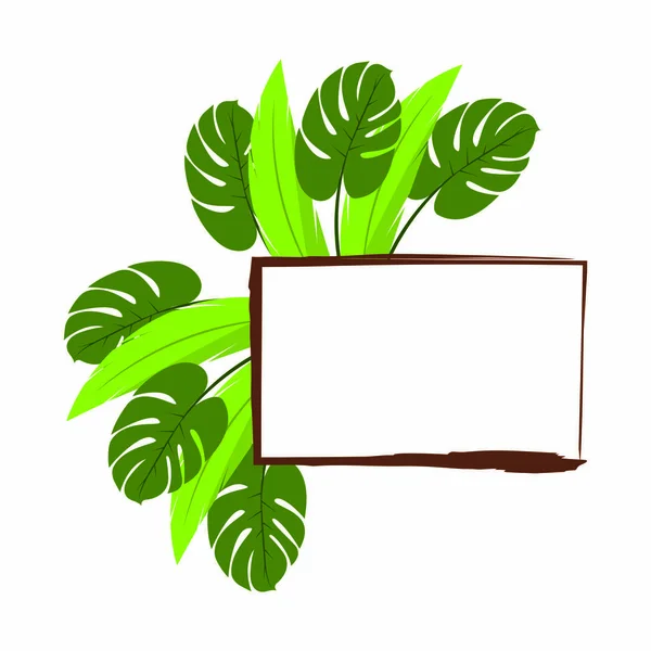 Plant ornament object — Stock Vector