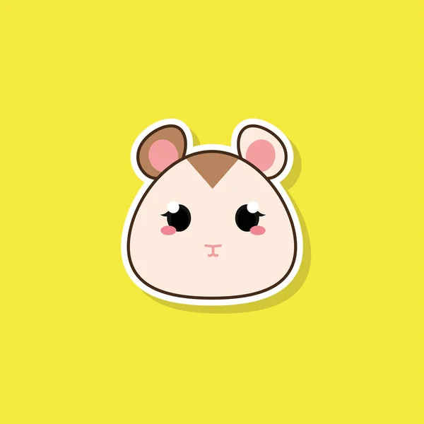 Izolacja cute baby mouse — Wektor stockowy