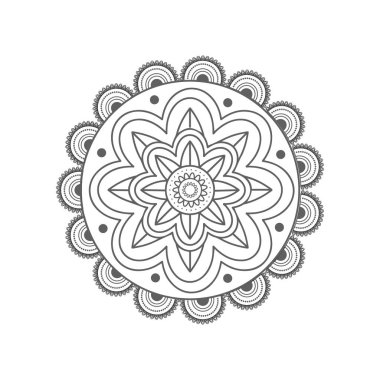 Mandala. Çiçek deseni