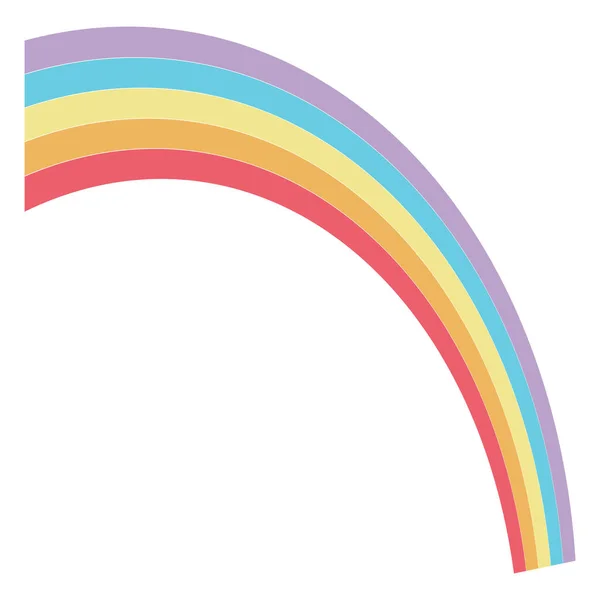 Imagem isolada do arco-íris — Vetor de Stock