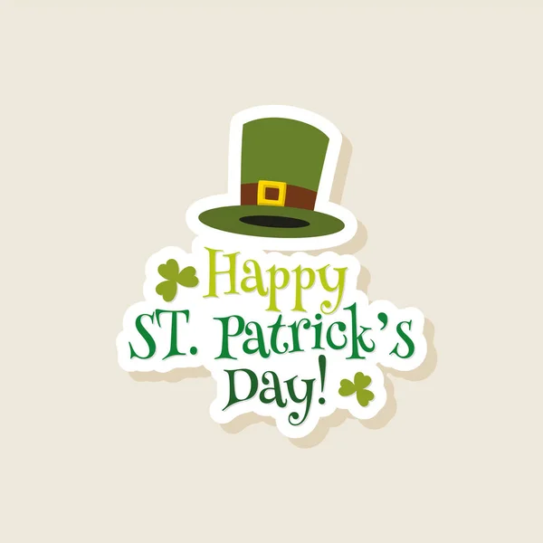 Carte de jour Saint patricks — Image vectorielle