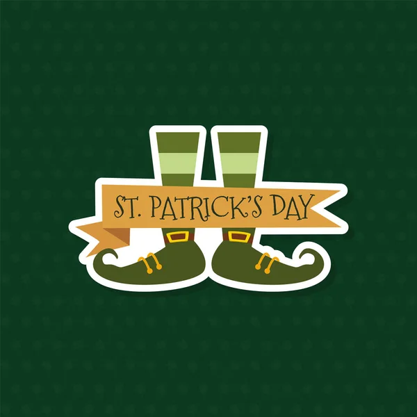 Carte de jour Saint patricks — Image vectorielle