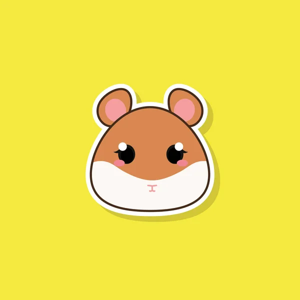 Izolacja cute baby mouse — Wektor stockowy