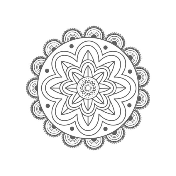 Mandala. Patrón floral — Archivo Imágenes Vectoriales