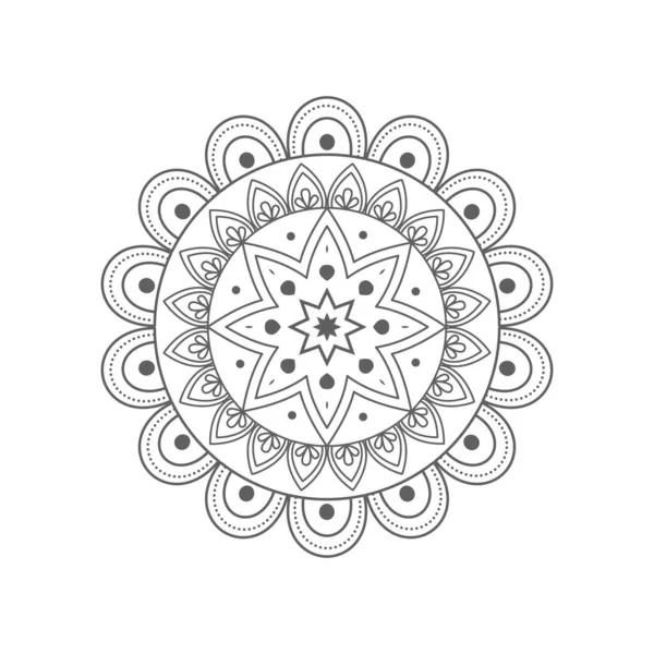 Mandala. Patrón floral — Archivo Imágenes Vectoriales