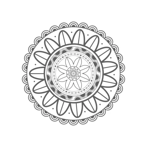 Mandala. Patrón floral — Archivo Imágenes Vectoriales