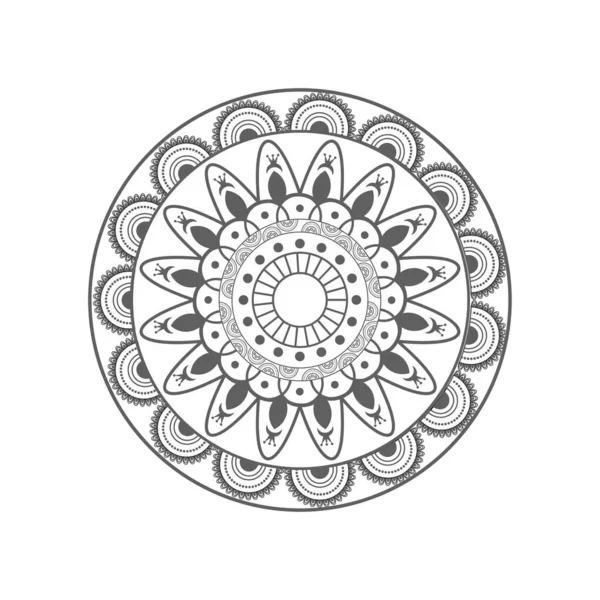 Mandala. Padrão floral — Vetor de Stock