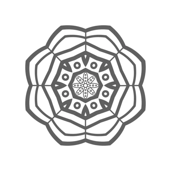 Mandala. Patrón floral — Vector de stock