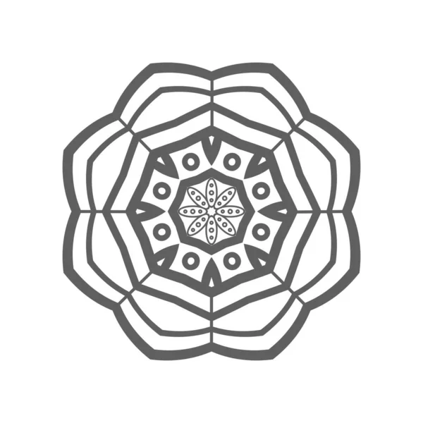 Mandala vagyok. Virágminta — Stock Vector