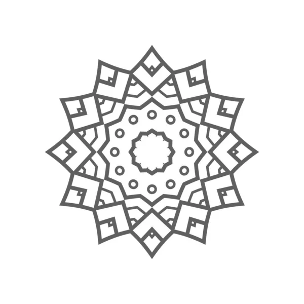 Mandala. Modello floreale — Vettoriale Stock