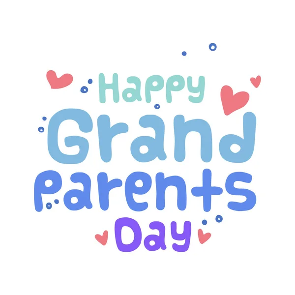 Happy grandparents day card — Stock Vector