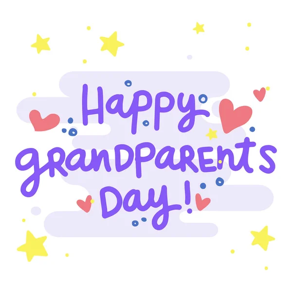 Cartão de dia feliz avós — Vetor de Stock