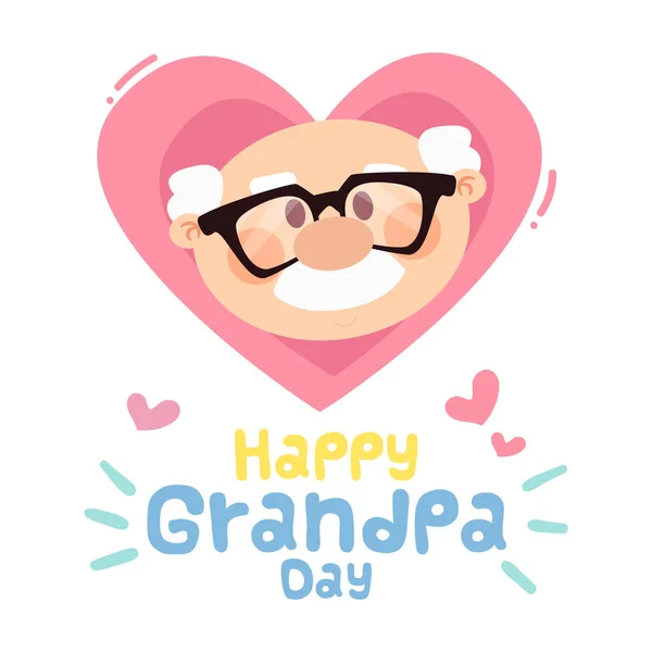 Happy kakek kartu hari - Stok Vektor
