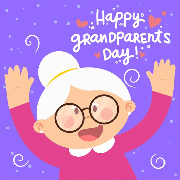 Happy grandmothers day card — Stock Vector