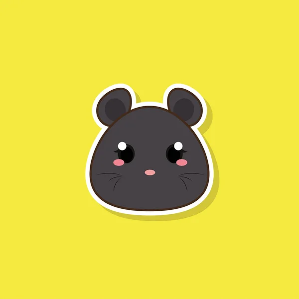孤立したかわいい赤ちゃんマウス — ストックベクタ