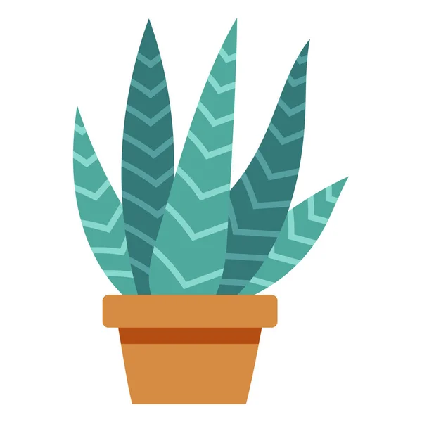 Изолированное растение в горшке — стоковый вектор