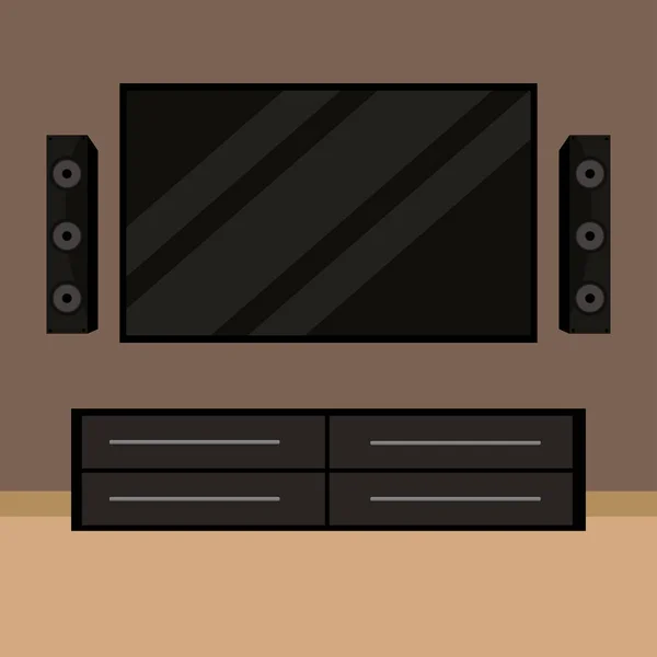 Sistem home theater - Stok Vektor