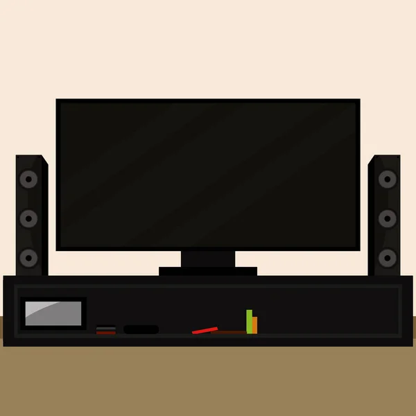 Home theater system — Stock Vector