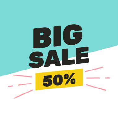 Büyük indirim posteri