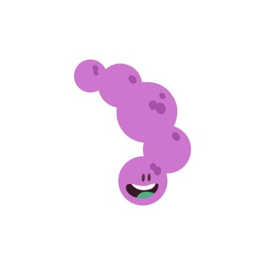 İzole edilmiş virüs çizgi filmi