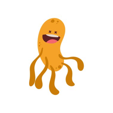 İzole edilmiş virüs çizgi filmi