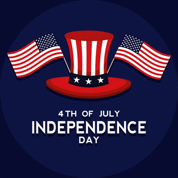 Affiche van onafhankelijkheidsdag — Stockvector