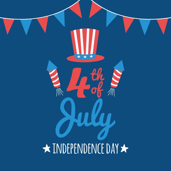 Affiche du jour de l'indépendance — Image vectorielle