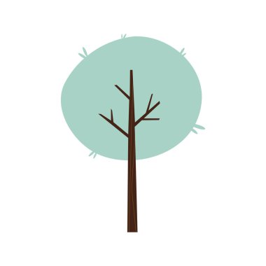 Ayrı renkte ağaç simgesi