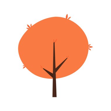 Ayrı renkte ağaç simgesi