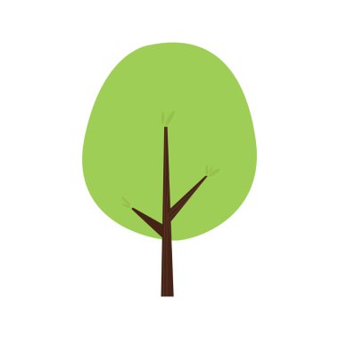 Ayrı renkte ağaç simgesi