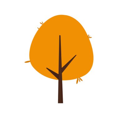 Ayrı renkte ağaç simgesi