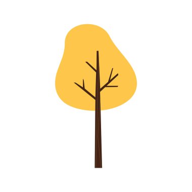 Ayrı renkte ağaç simgesi