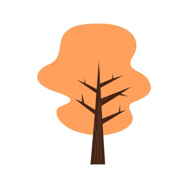 Ayrı renkte ağaç simgesi