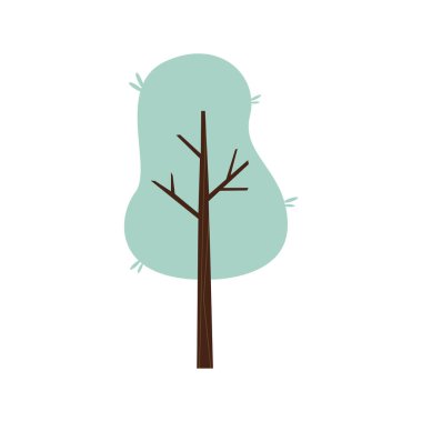 Ayrı renkte ağaç simgesi
