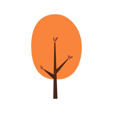 Ayrı renkte ağaç simgesi