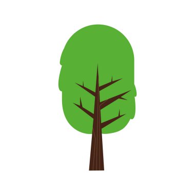 Ayrı renkte ağaç simgesi