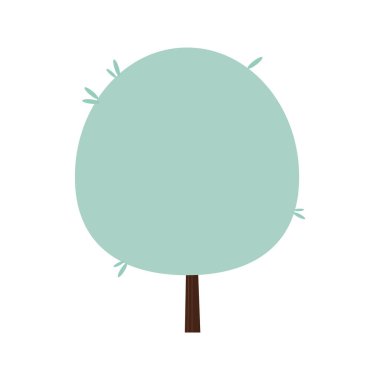 Ayrı renkte ağaç simgesi