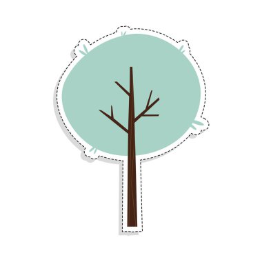 Ayrı renkte ağaç simgesi