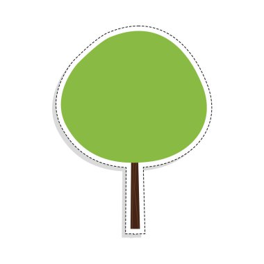 Ayrı renkte ağaç simgesi