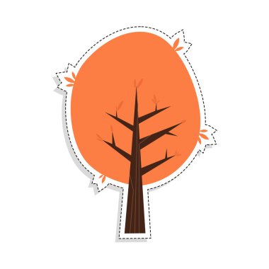Ayrı renkte ağaç simgesi