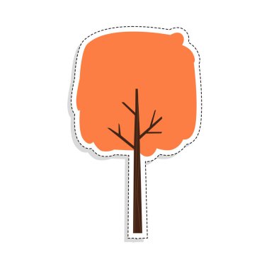 Ayrı renkte ağaç simgesi