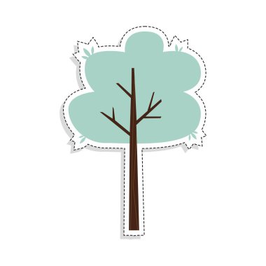 Ayrı renkte ağaç simgesi