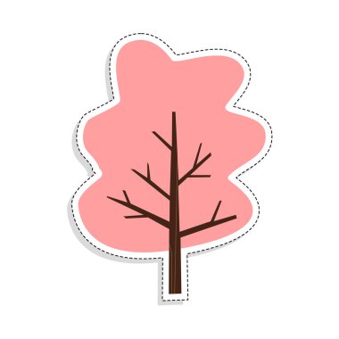 Ayrı renkte ağaç simgesi