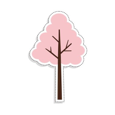 Ayrı renkte ağaç simgesi