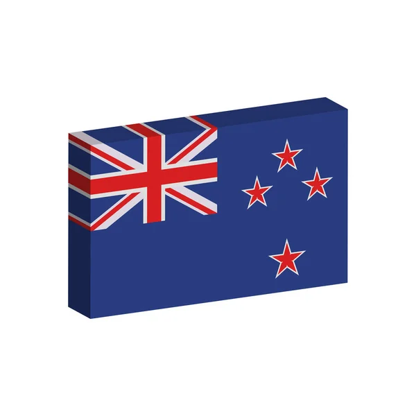3D vlag van Australië — Stockvector