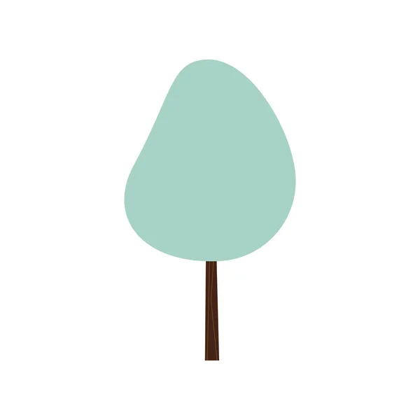 Icono de árbol de color aislado — Vector de stock