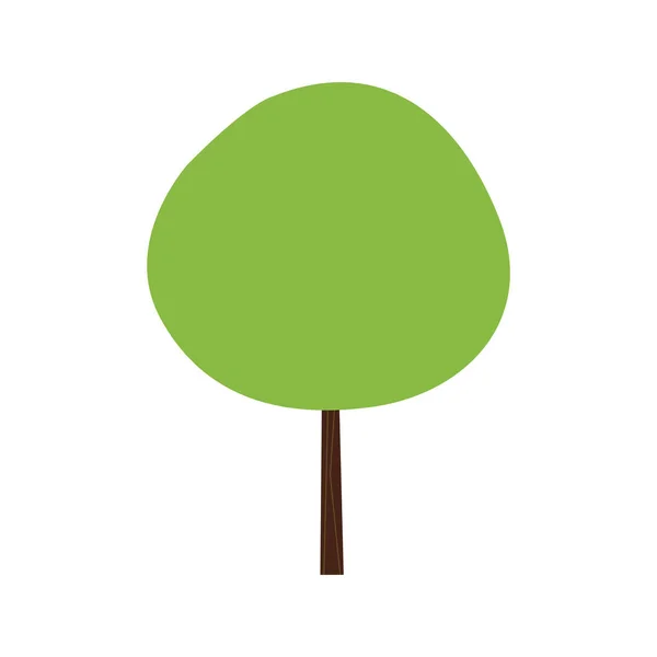 Ícone de árvore colorido isolado —  Vetores de Stock