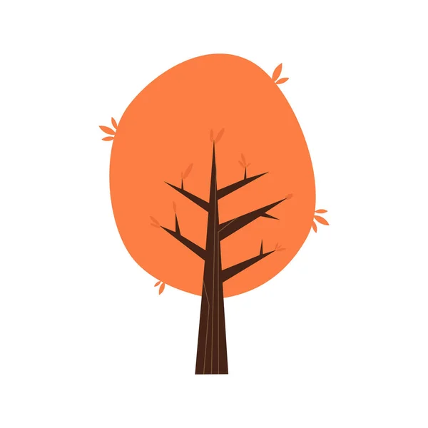 Icono de árbol de color aislado — Archivo Imágenes Vectoriales